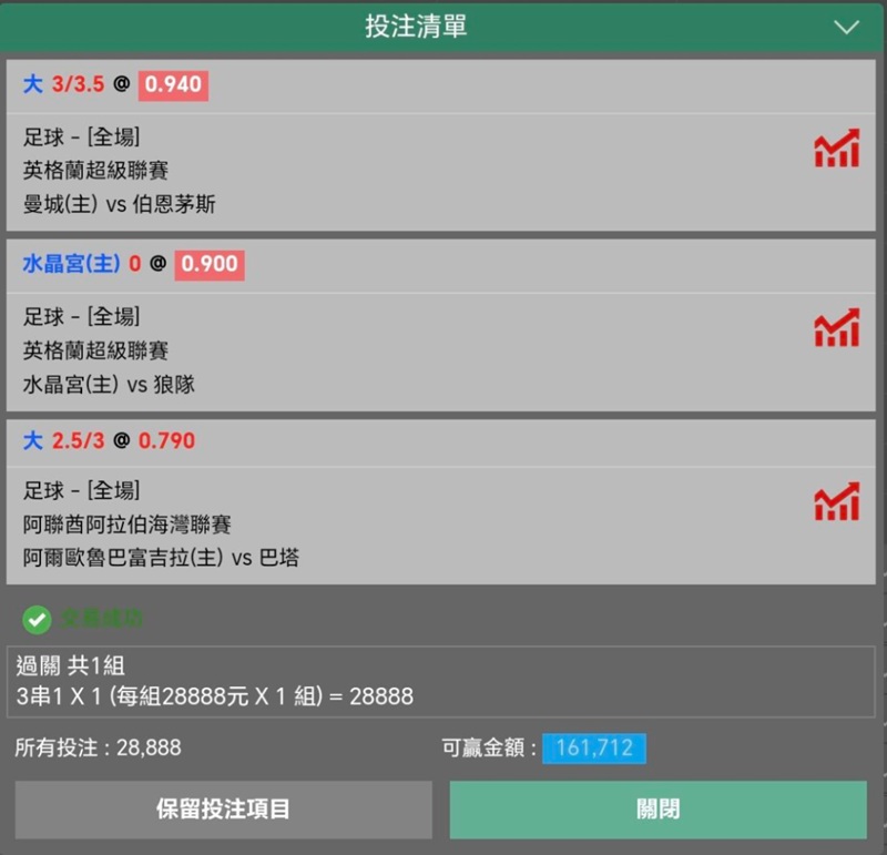 体育串关投注